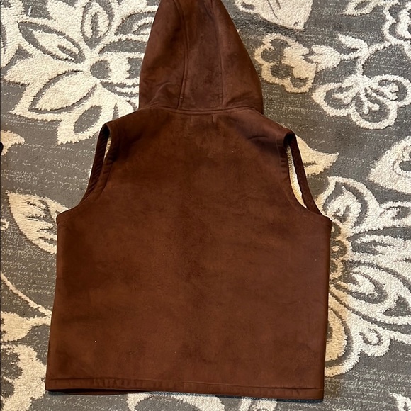 Lauren Ralph Lauren Brown Hooded Vest size large. Excellent condition - Picture 5 of 5